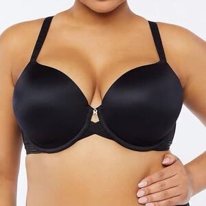 NWT Savage X Fenty  Women's 38DDD /38F Plus Size Black Caviar T-Shirt Bra